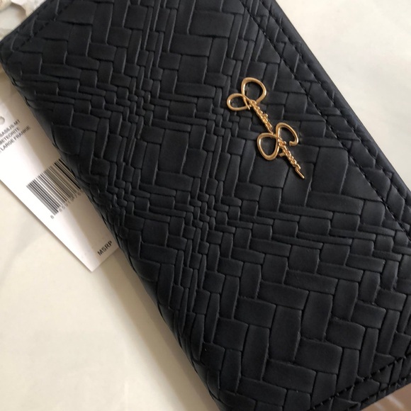 Jessica Simpson Large Frankie Bifold Wallet Color Meteorite Woven Pattern NWT - Picture 5 of 15